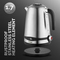 CLIKON | Stainless Steel Electric Kettle With Adjustable Temperature Control LED Display 1.7L 2200W | CK5140