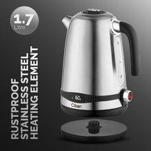 CLIKON | Stainless Steel Electric Kettle With Adjustable Temperature Control LED Display 1.7L 2200W | CK5140