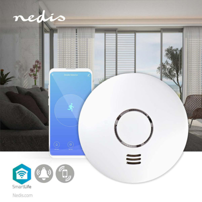 NEDIS | Smartlife Wi-Fi Smoke Detector with Heat Detection | WIFIDS10WT