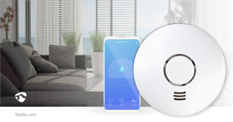 NEDIS | Smartlife Wi-Fi Smoke Detector with Heat Detection | WIFIDS10WT