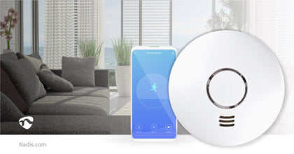 NEDIS | Smartlife Wi-Fi Smoke Detector with Heat Detection | WIFIDS10WT