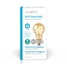 NEDIS | WiFi Smart LED Filament Bulb - E27 - A60 - 5W - 500lm | WIFILF10GDA60