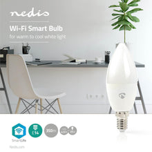 NEDIS | WiFi Smart LED Bulb Warm to Cool White - E14 | WIFILW10WTE14