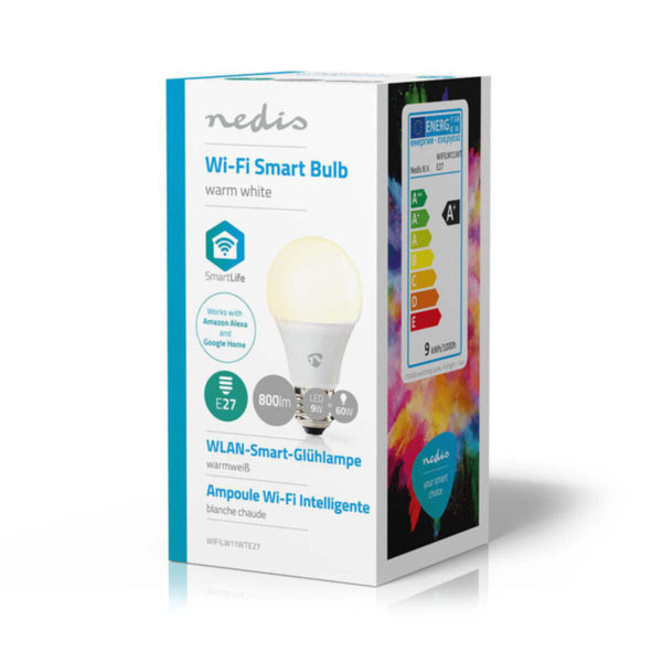 NEDIS | WiFi Smart LED Bulb Warm White - E27 | WIFILW11WTE27