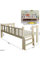 Wooden Single Bed With Safety Guardrail Kids Bed | 287 2