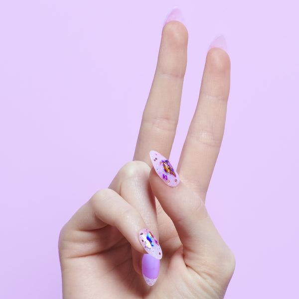 COOL MAKER | Goglam Nail Surprise Manicure Set with Surprise Feature Press on Nails and Polish | IBD106TOY02596
