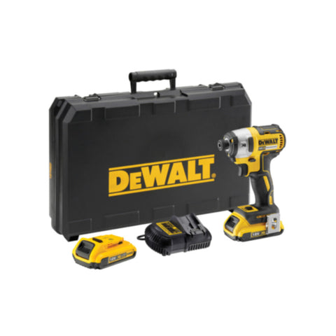 DEWALT | XR Brushless Impact Driver 2 Battery 5.0 Ah + Charger - 203Nm 18V  | DCF887P2-GB