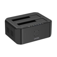 UNITEK | USB 3.0 to SATA III Dual Bay HDD/ SSD Docking Station with UASP & Offline Clone in Black | Y-3032
