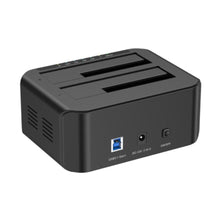UNITEK | USB 3.0 to SATA III Dual Bay HDD/ SSD Docking Station with UASP & Offline Clone in Black | Y-3032