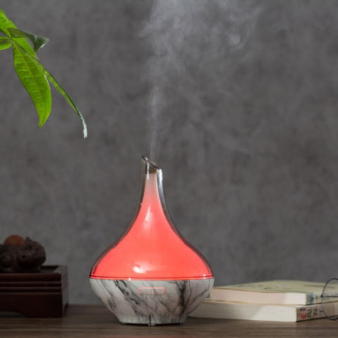 Marble 200Ml Aroma Diffuser With 7 Led Lights And Uk Plug Adaptor For A High-End Aesthetic | YD-037