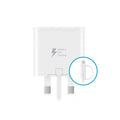 HEATZ | Single Port Home Charger With Micro Usb Cable+Type C Cable - Fast Charging Adapter White | ZA217