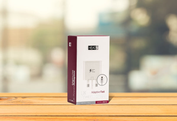 HEATZ | Single Port Home Charger With Micro Usb Cable(2.1A) White | ZAS12