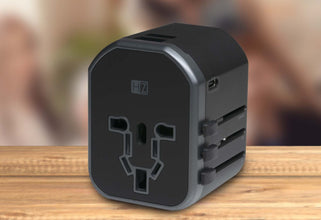 HEATZ | Universal Fast Travel Adapter With Type C And Usb Port Detached(3A) For 200+ Countries Black | ZA55