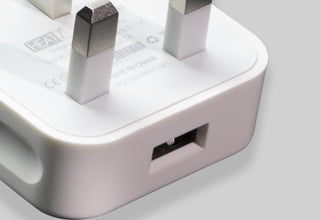 HEATZ | Single Port Home Charger With Lightning Cable(2.1A) White | ZAI12