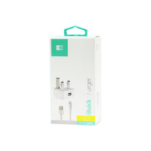 HEATZ | Single Port Fast Home Charger With Lightning Cable(2.2A) White | ZA512