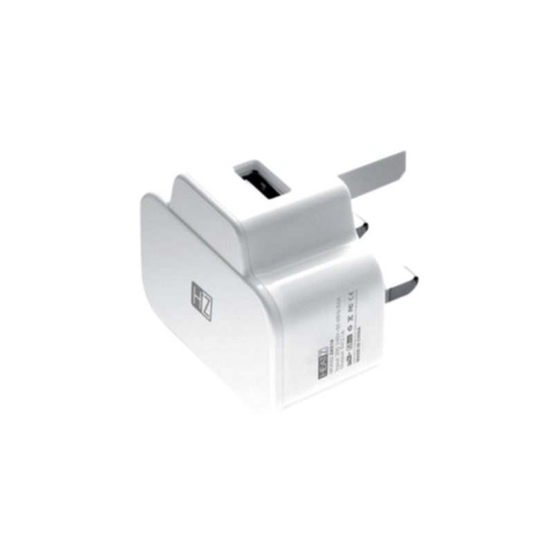 HEATZ | Single Port Home Charger With Micro Usb Cable(2.1A) White | ZAS16