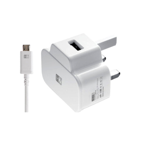 HEATZ | Single Port Home Charger With Micro Usb Cable(2.1A) White | ZAS16