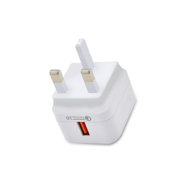 HEATZ | Single Port Smart Fast Home Charger With Type C Cable(3A) White | ZAT20