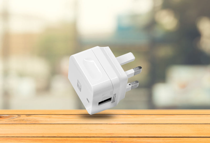 HEATZ | Single Port Smart Fast Home Charger With Type C Cable(3A) White | ZAT20