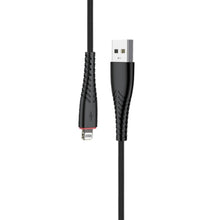 HEATZ | Nylon Lightning  Cable 1 Mtr Blacjk | ZCI13