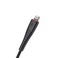 HEATZ | Nylon Lightning  Cable 1 Mtr Blacjk | ZCI13
