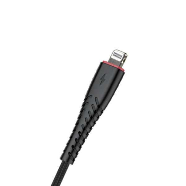 HEATZ | Nylon Lightning  Cable 1 Mtr Blacjk | ZCI13