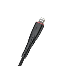 HEATZ | Nylon Lightning  Cable 1 Mtr Blacjk | ZCI13