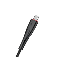 HEATZ | Nylon Type C Cable 1 Mtr Black | ZCT13