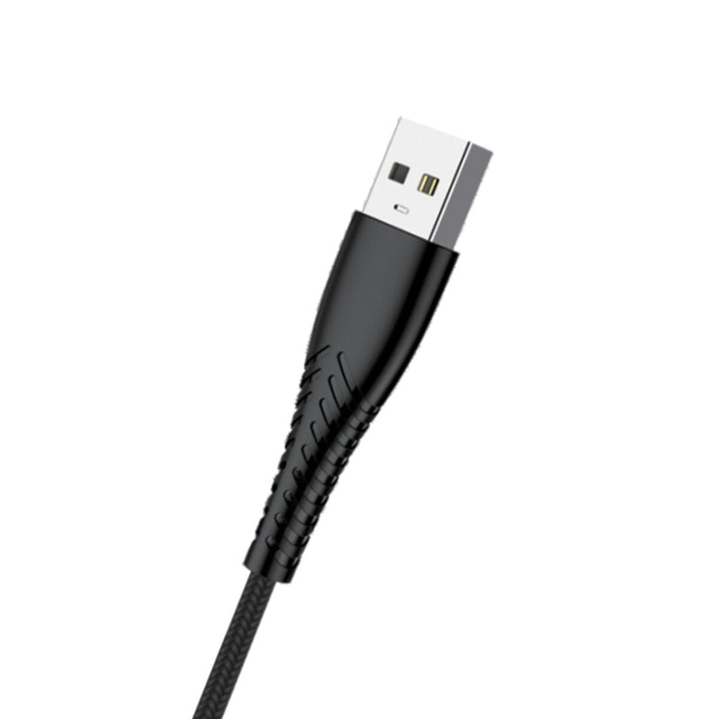 HEATZ | Nylon Lightning  Cable 1 Mtr Blacjk | ZCI13