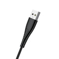 HEATZ | Nylon Type C Cable 1 Mtr Black | ZCT13