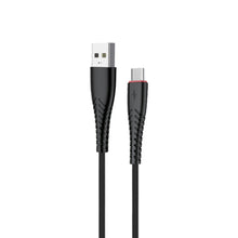 HEATZ | Nylon Type C Cable 1 Mtr Black | ZCT13