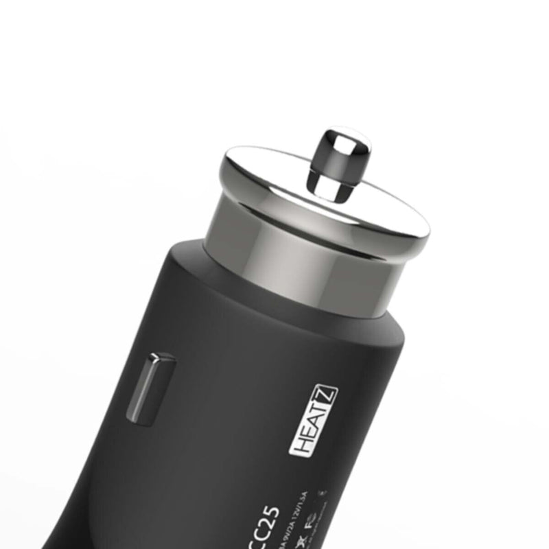 HEATZ | Car Charger 6A Qualcom Pd Port  With Micro Cable Black | ZCC25