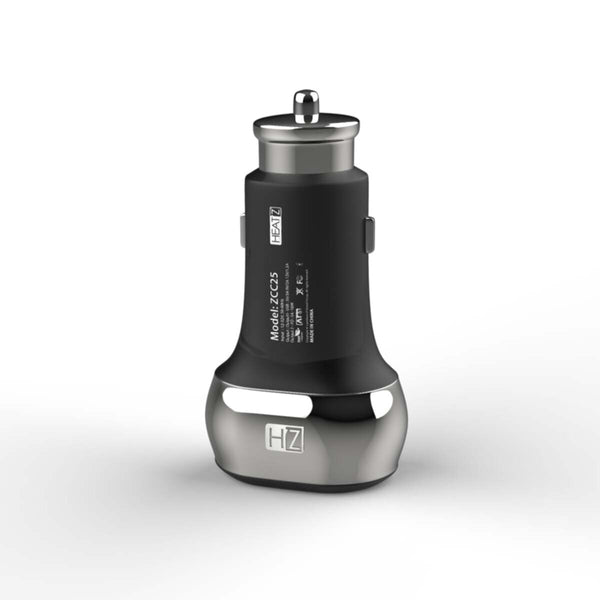 HEATZ | Car Charger 6A Qualcom Pd Port  With Micro Cable Black | ZCC25