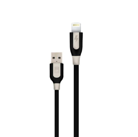 HEATZ |  Pvc Rubber Mix Material Fast Lightning Cable 1M Black/Cream | ZCI04