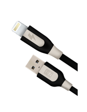 HEATZ |  Pvc Rubber Mix Material Fast Lightning Cable 1M Black/Cream | ZCI04