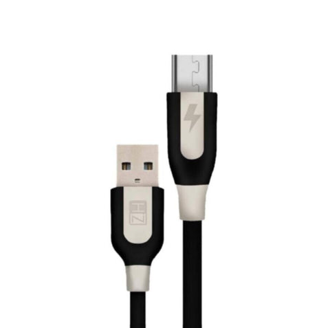 HEATZ | Pvc Rubber Mix Material Fast Micro Usb Cable 1M Black/Cream | ZCS04