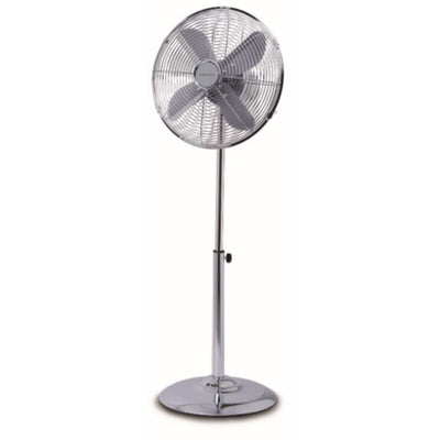 ZENAN | Chrome Electric Standing Fan Metal 18" inches | ZEF-FD45M
