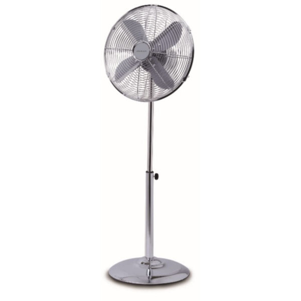 ZENAN | Chrome Electric Standing Fan Metal 18" inches | ZEF-FD45M