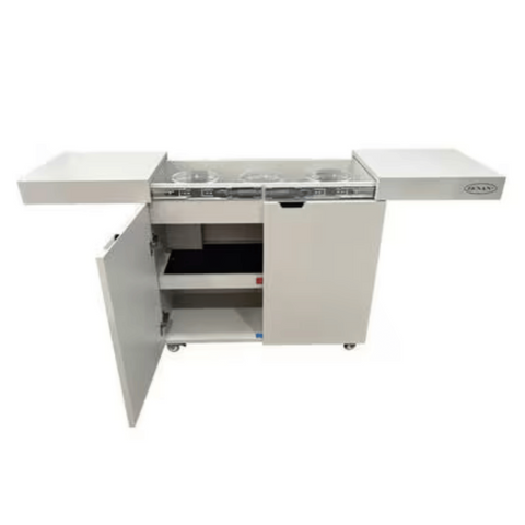 ZENAN | Food Warmer Trolley with Wooden Body 60W | ZFW-T005W