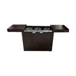 زينان | عربة تسخين طعام بهيكل خشبي | ZFW-T006B