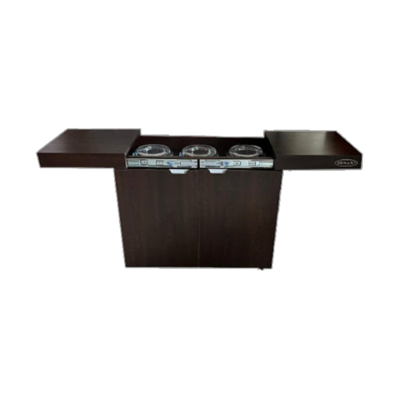 ZENAN | Food Warmer Trolley With Wooden Body | ZFW-T006B