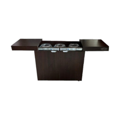 ZENAN | Food Warmer Trolley With Wooden Body | ZFW-T006B