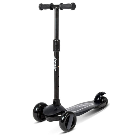 ZIGGY | 3-Wheel Tilt Scooter with LED light - Black | ZG-7038