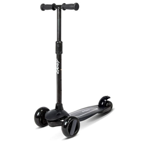 ZIGGY | 3-Wheel Tilt Scooter with LED light - Black | ZG-7038