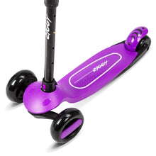 ZIGGY | 3-Wheel Tilt Scooter with LED light - Purple | ZG-7040