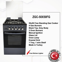 ZENAN | 50x50cm 4 Burners Gas Oven | ZGC-50X50FG