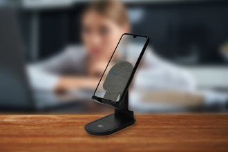 HEATZ | Desktop Holder-Easy Foldable Holder For Tablets And Mobiles/Soon Black | ZH90