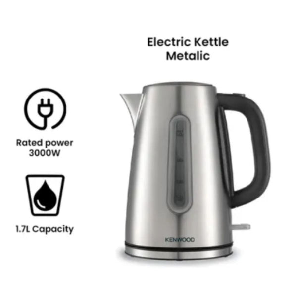 KENWOOD | Stainless Steel Electric Water Kettle Rapid Boil System 1.7Ltr 300W | ZJM11.000SS