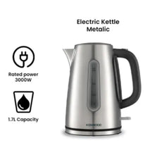 KENWOOD | Stainless Steel Electric Water Kettle Rapid Boil System 1.7Ltr 300W | ZJM11.000SS