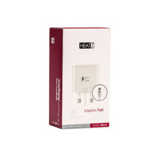 HEATZ | Single Port Home Charger With Micro Usb Cable(2.1A) White | ZAS12